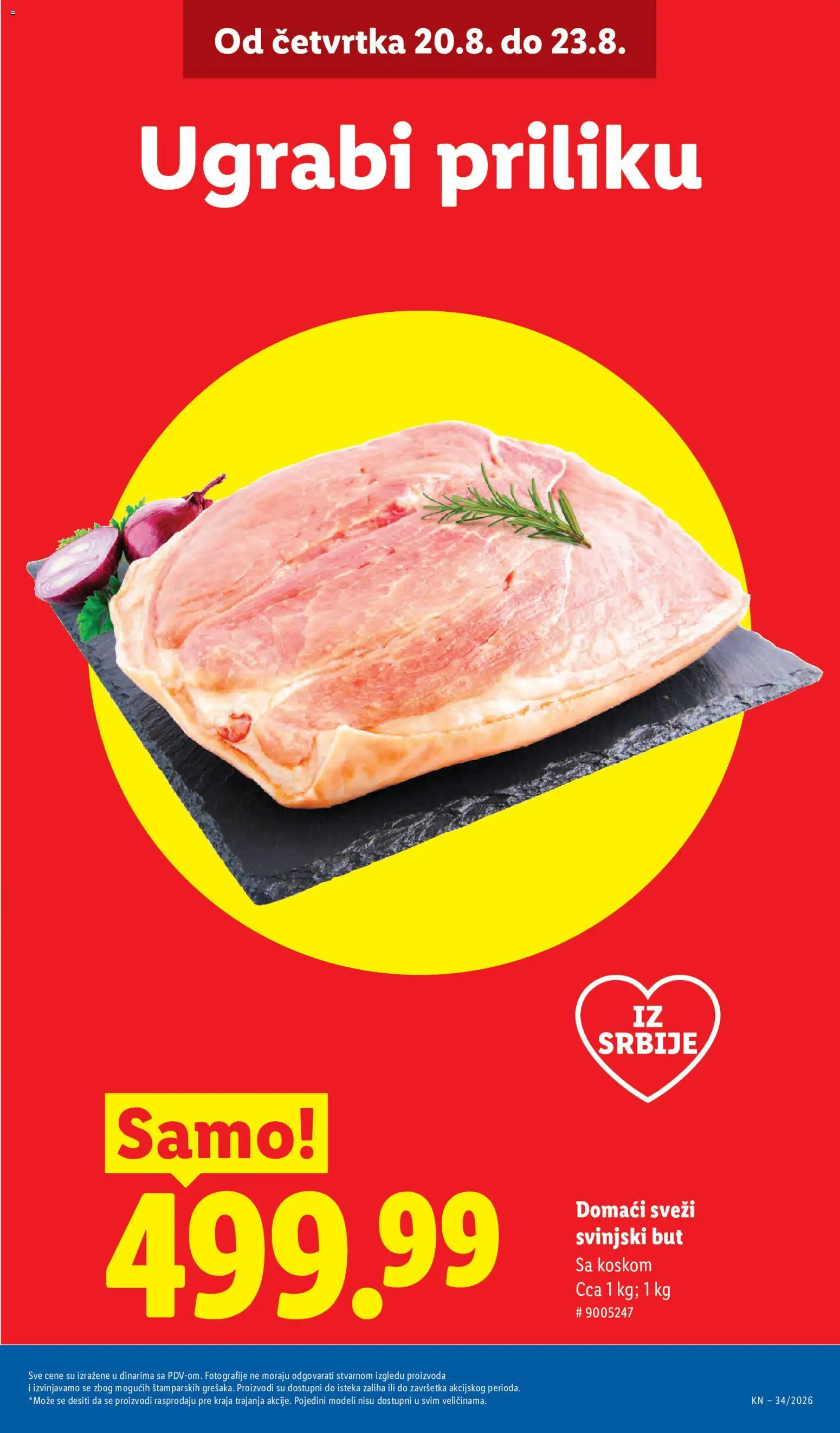 Lidl katalog - važi od 20.08.2026 | Strana: 3 | Proizvode: Svinjski but