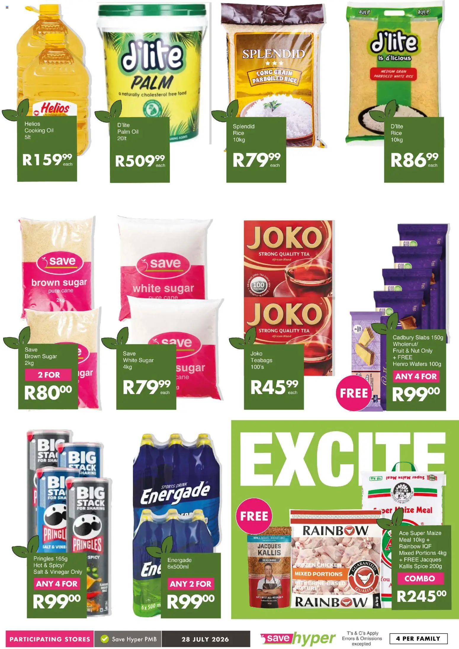 New Save catalogue – valid from 28/07/2026 | Page: 12 | Products: Vinegar, Tea, Salt, Sugar