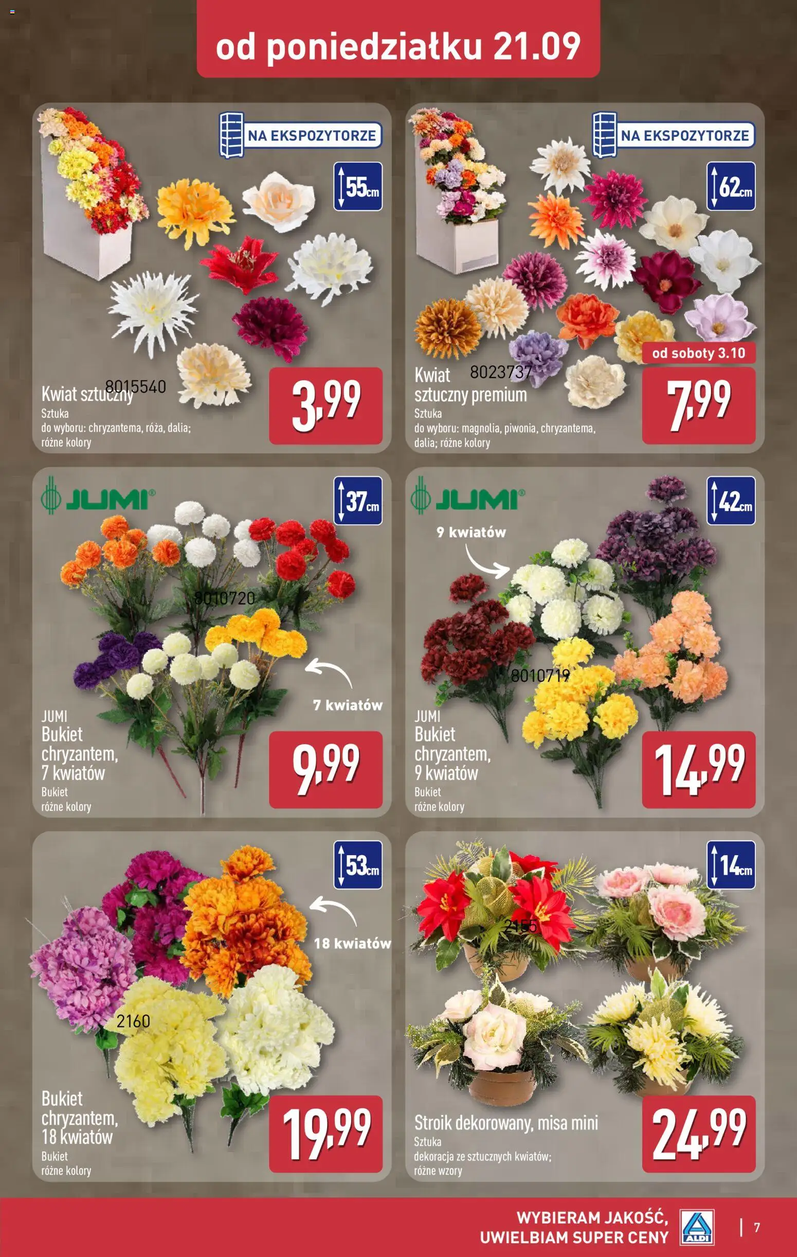 Aldi Polsko leták - Znicze i stroiki od 21.09.2026 | Strana: 7