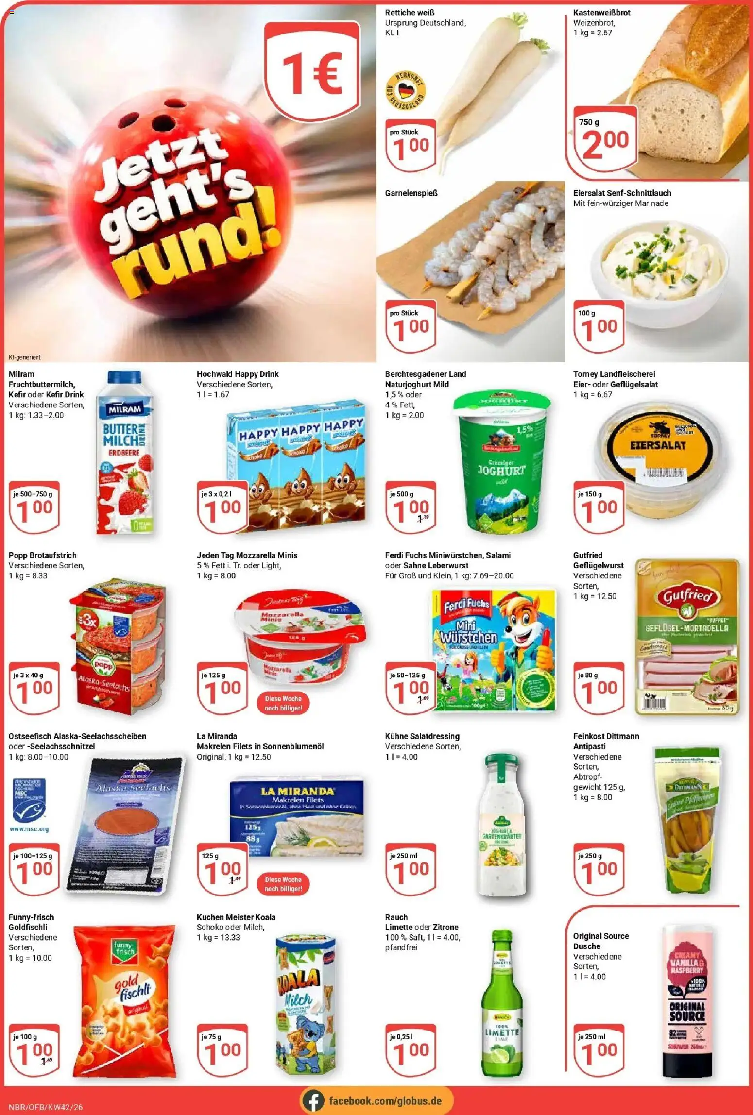 Globus Prospekt Neubrandenburg (ab 12.10.2026) » Angebote online | Seite: 6 | Produkte: Sonnenblumenol, Mozzarella, Milram, Zitrone