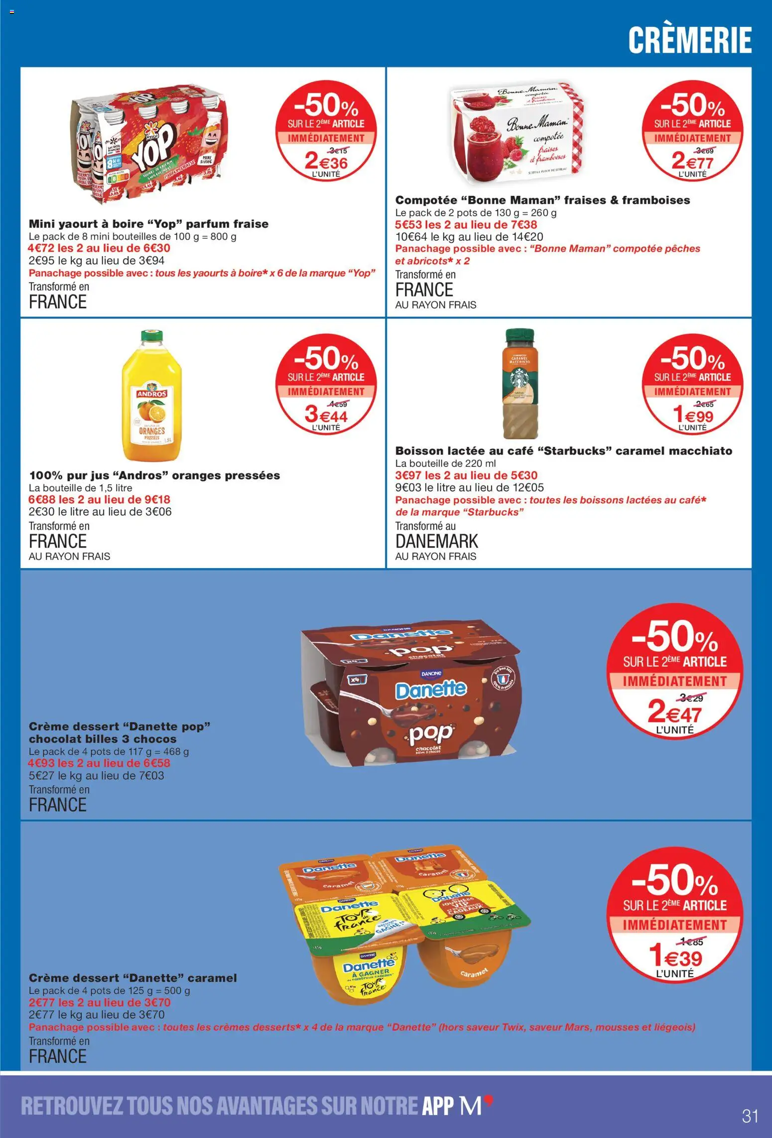 {H1} | Page: 31 | Produits: Yaourts, Fraise, Café, Fraises
