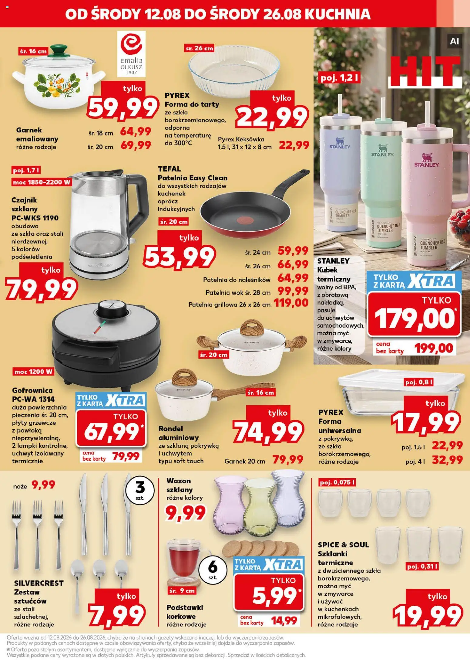 Kaufland Polsko leták - Mocny start od 17.08.2026 | Strana: 31 | Produkty: Rondel, Nože, Tefal, Karty