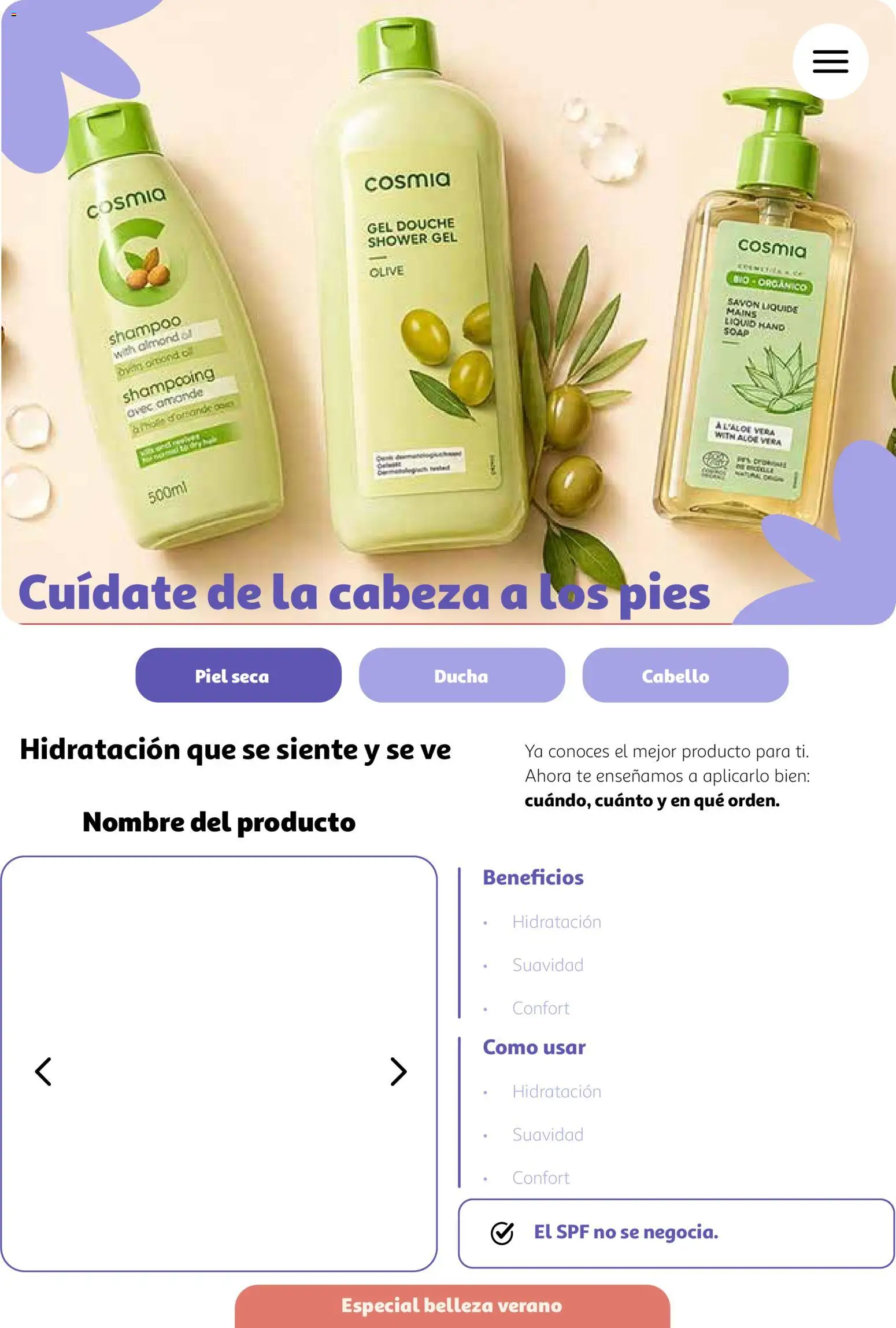 Alcampo Catálogo digital Belleza 2026 │ válido desde el 05.05.2026 | Página: 11 | Productos: Té, Ducha
