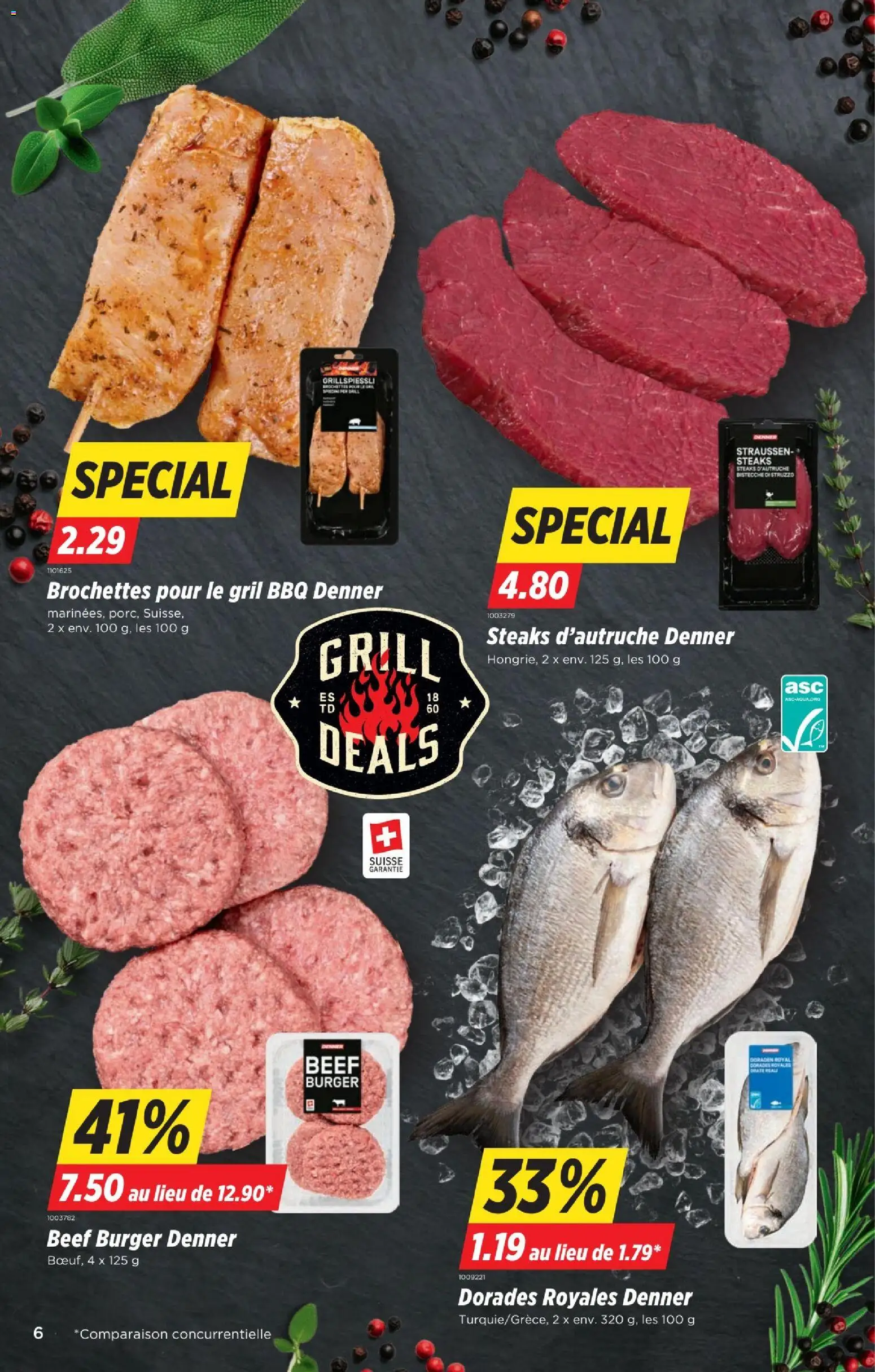 Denner aktionen FR – gültig ab 06.08.2026 | Seite: 6 | Produkte: Burger, Grill
