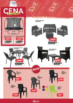 Super DIS katalog - pregled Super DIS kataloga - važi od 07.05.2026 | Strana: 22 | Proizvode: Baštenska stolica, Stolica