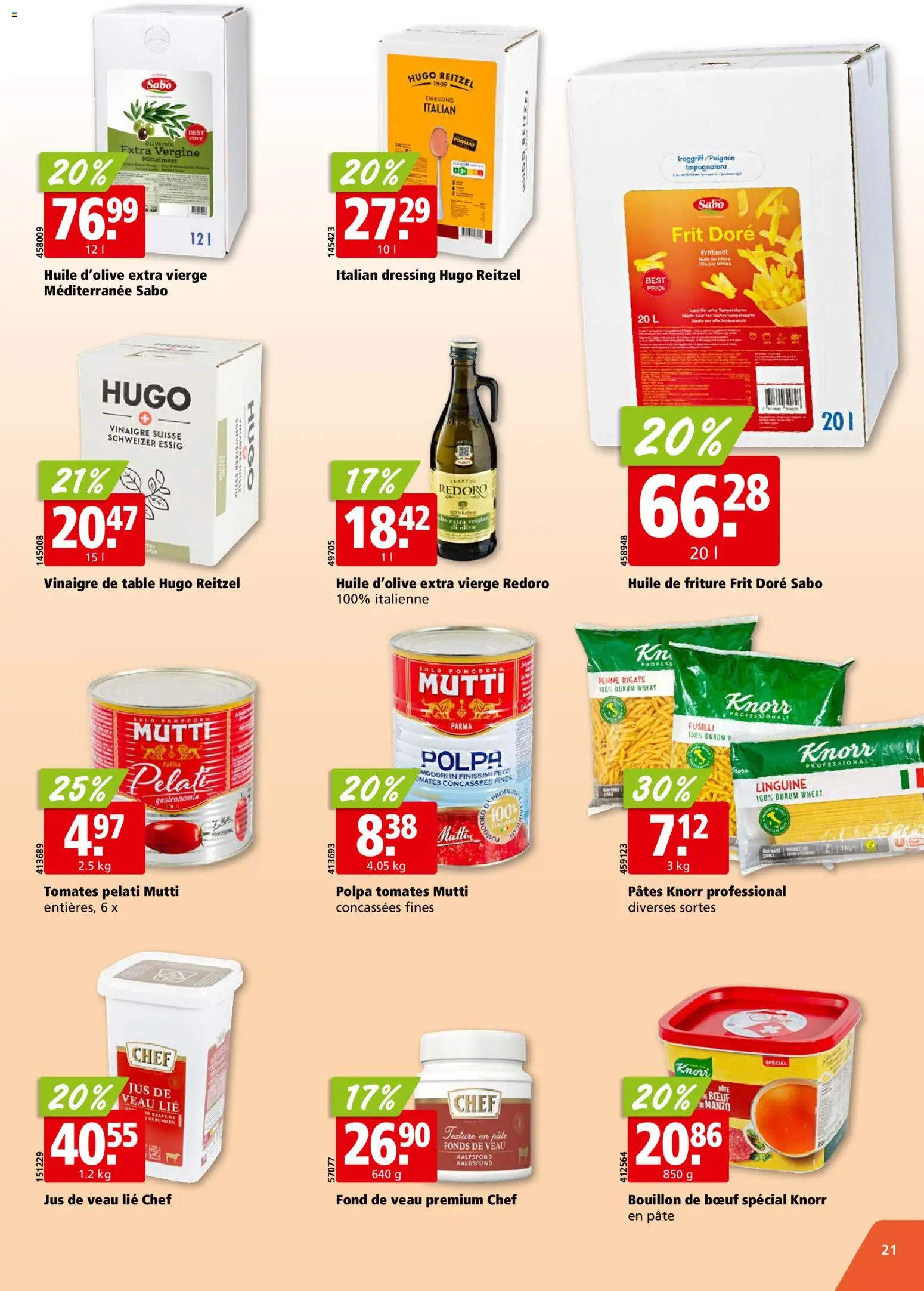 Aligro aktionen Chavannes, Matran, Genève, Sion – gültig ab 20.07.2026 | Seite: 21 | Produkte: Essig, Dressing