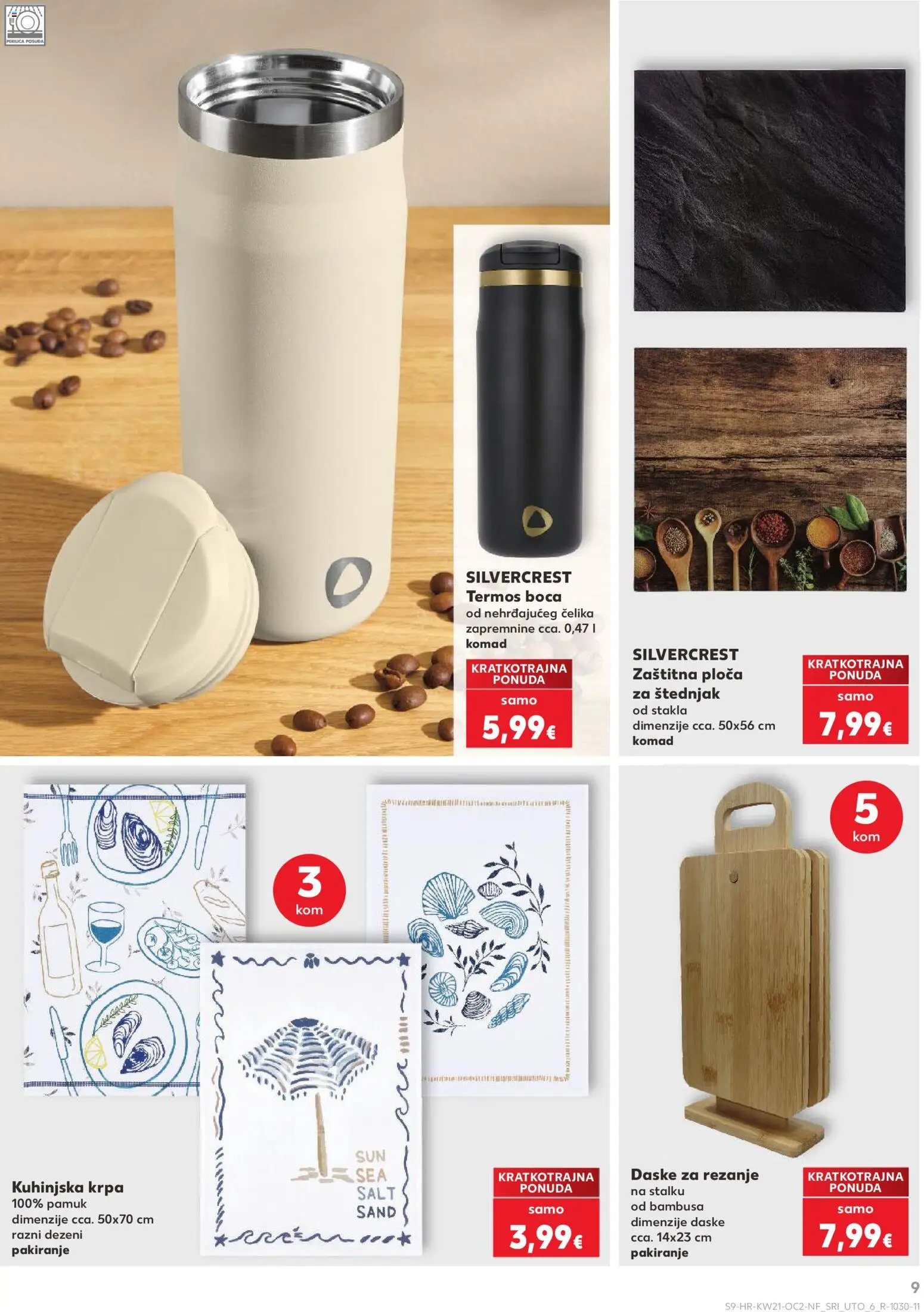 Kaufland katalog | vrijedi od 20.05.2026 | Stranica: 9 | Proizvodi: Perilica posuđa, Krpa, Termos, Štednjak
