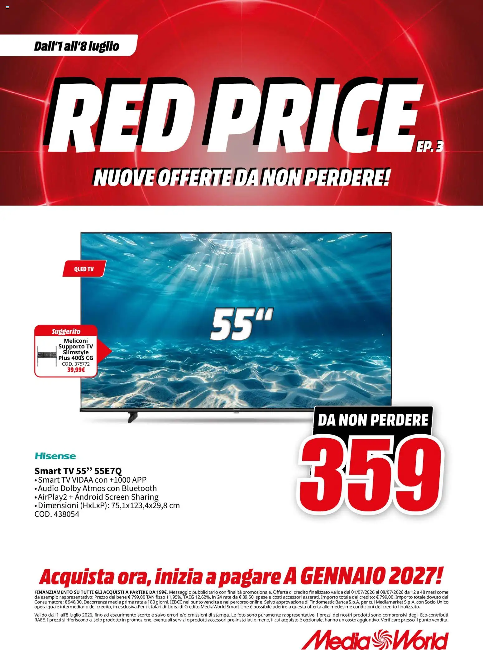Volantino Media World del 01/07/2026 | Pagina: 8