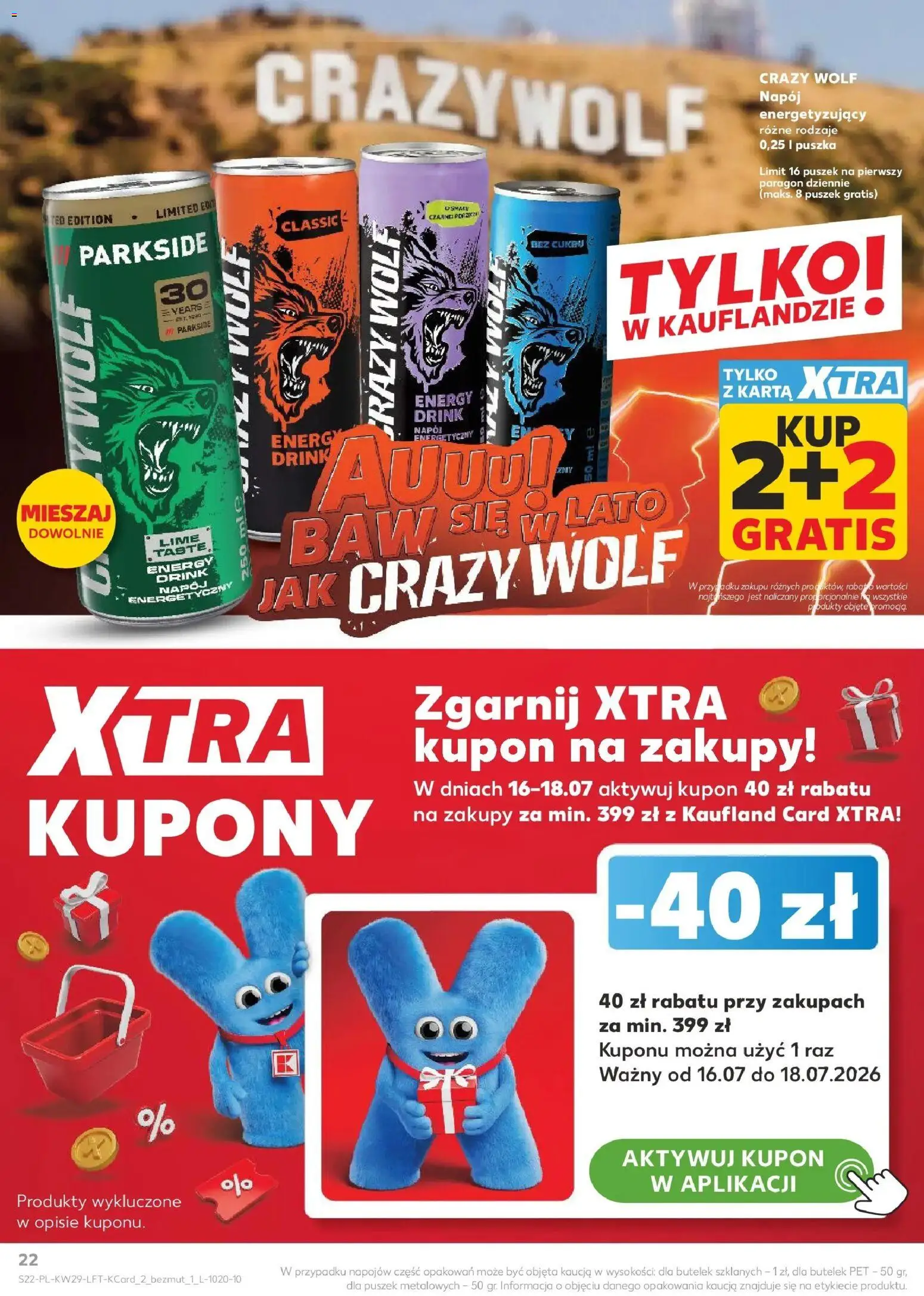Kaufland gazetka od 16.07.2026 | Strona: 22 | Produkty: Karta