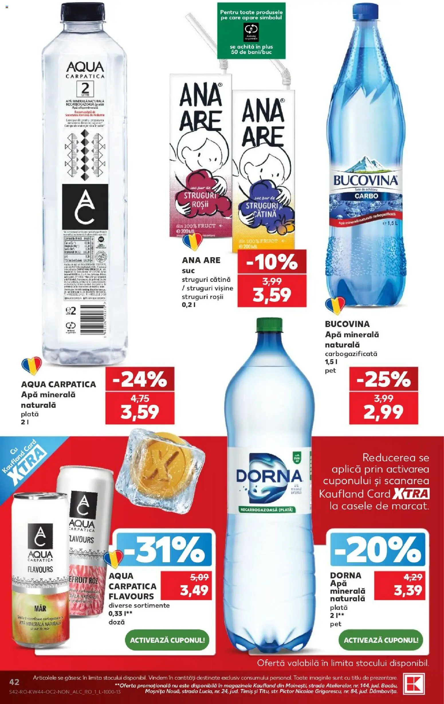 Kaufland RO akciós ujság - amely érvényes a következő dátumtól: 2026.10.28. | Oldal: 42 | Termékek: Pur