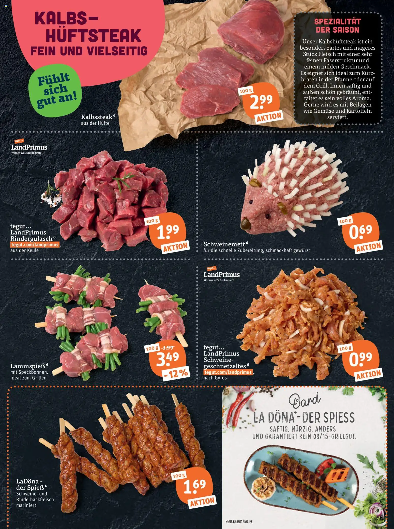 Tegut Prospekt – gültig ab 26.05.2026 | Seite: 7 | Produkte: Rindergulasch, Gyros, Kartoffeln, Gemüse