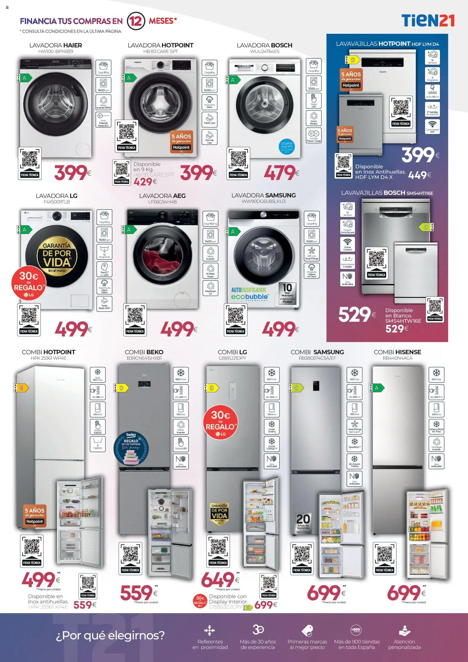 Tien 21 folleto │ válido desde el 01.05.2026 | Página: 3 | Productos: Lavavajillas, Combi, Bandeja, Cesta