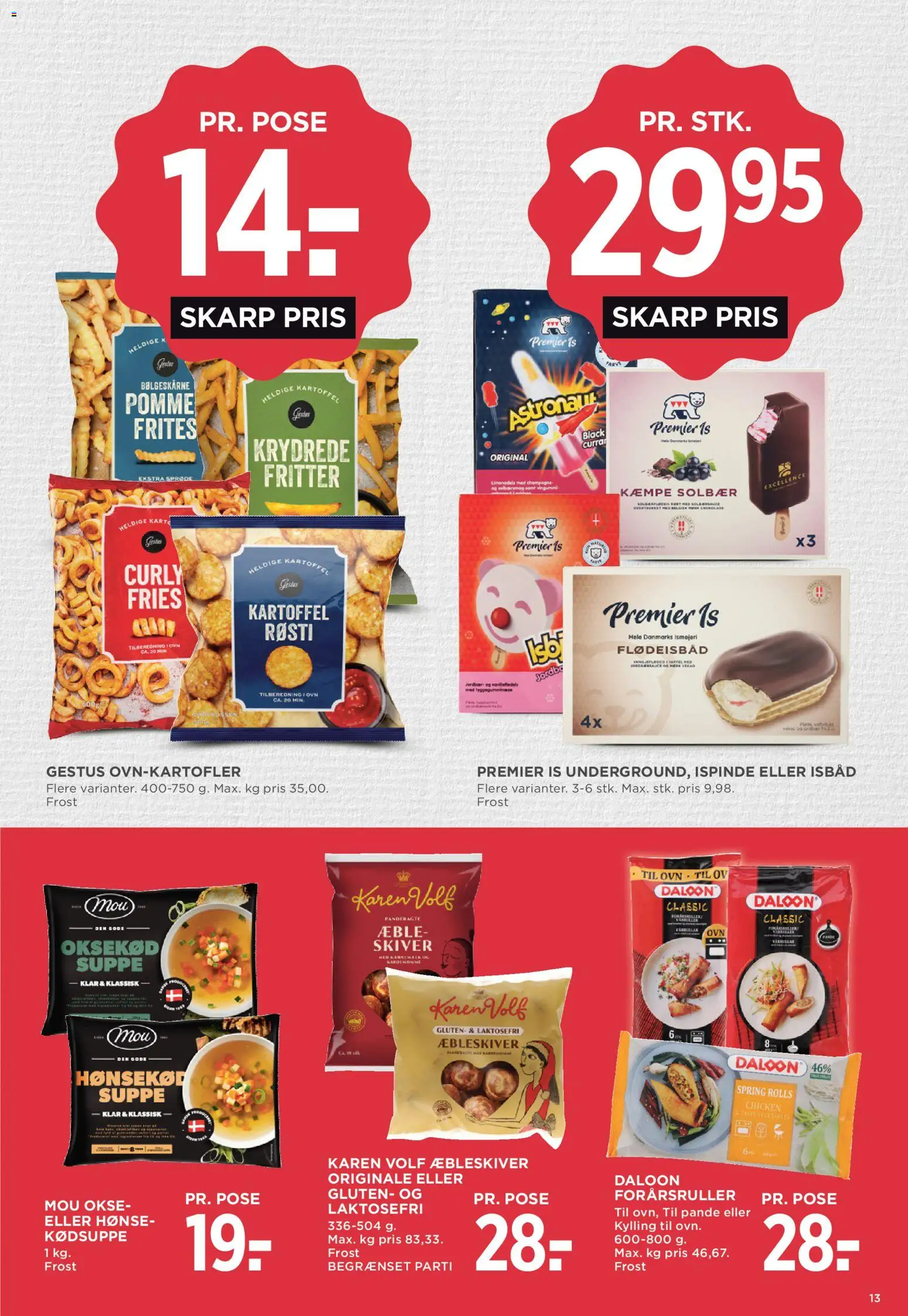 Meny tilbudsavis – gyldig fra 09/09/2026 | Side: 21 | Produkter: Oksekød, Is, Solbær, Suppe