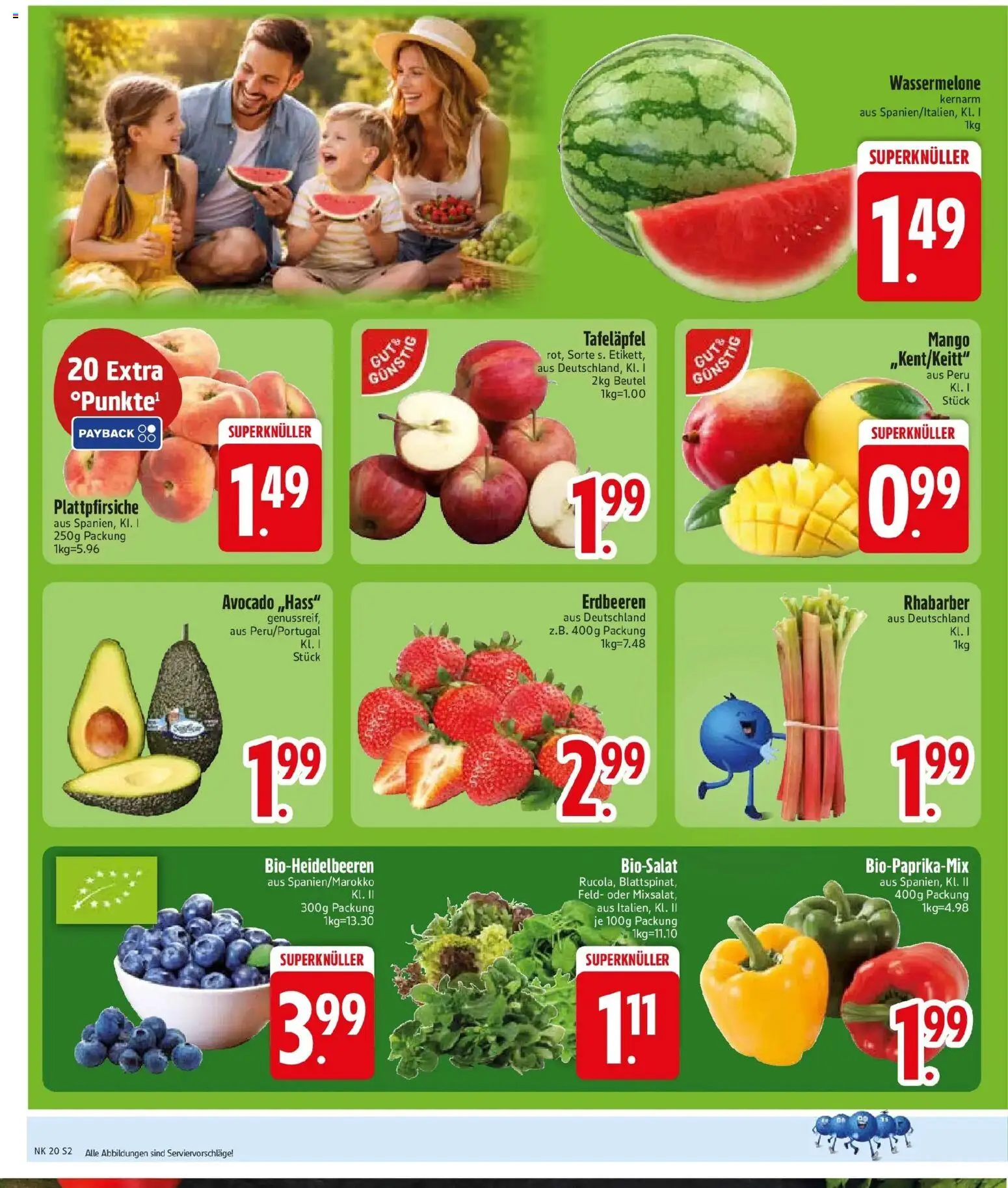 Edeka prospekt Ascha	 – gültig ab 10.05.2026 | Seite: 4 | Produkte: Avocado, Mango, Rhabarber, Erdbeeren