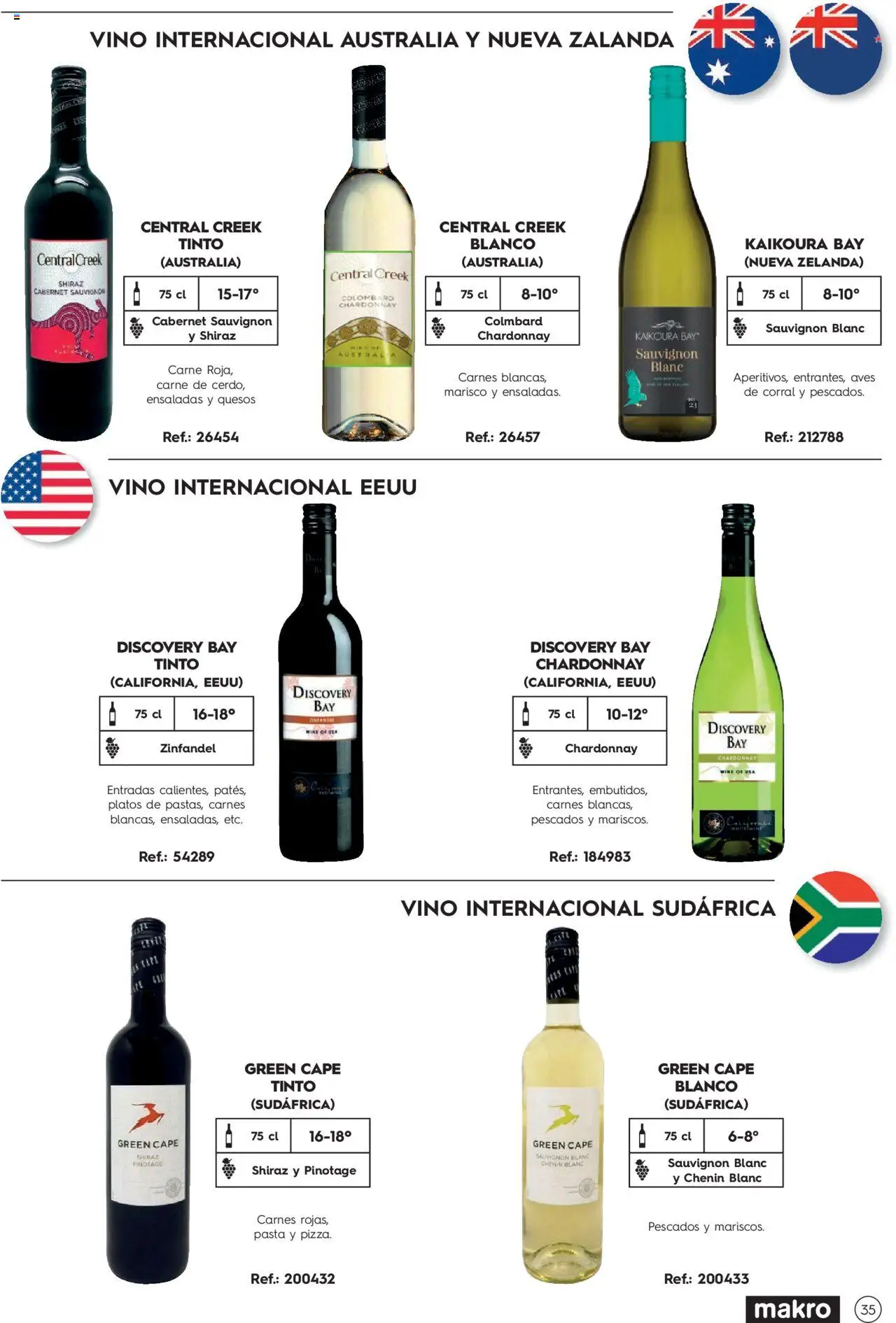 Makro Guia de vinos │ válido desde el 02/01/2025 | Página: 35 | Productos: Vino, Pasta