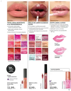 Vista previa BRILLO DE LABIOS ACABADO GLOSS, 3 acabados multidimensionales • aceites nutritivos para una sensación extraordinaria de suavidad • brillo de alto impacto sin sensación pegajosa válido desde el 01.05.2026 | Página: 53
