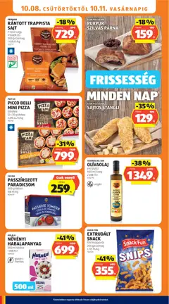 RÁNTOTT TRAPPISTA SAJT, natúr vagy füstölt ízű 500 g/csomag - amely érvényes a következő dátumtól: 2026.10.08. | Oldal: 14 | Termékek: Sajt, Pizza, Paradicsom, Trappista sajt