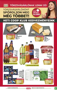 COOP - Abc & szuper / Alföld Pro-Coop Zrt. - amely érvényes a következő dátumtól: 14.05.2026 | Oldal: 9 | Termékek: Pepsi, Félix macskaeledel, Macskaeledel, Sajt