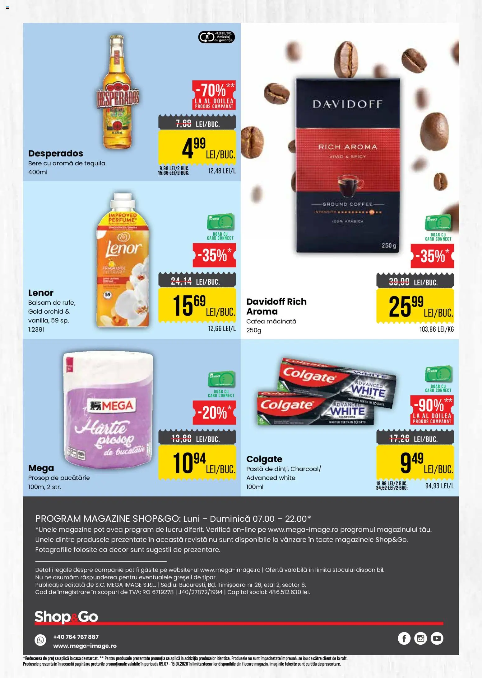 Noul catalog Mega Image – valabil de la 09.07.2026 | Pagină: 4 | Produse: Bucătărie, Cafea, Eğitim çantaları, Bere