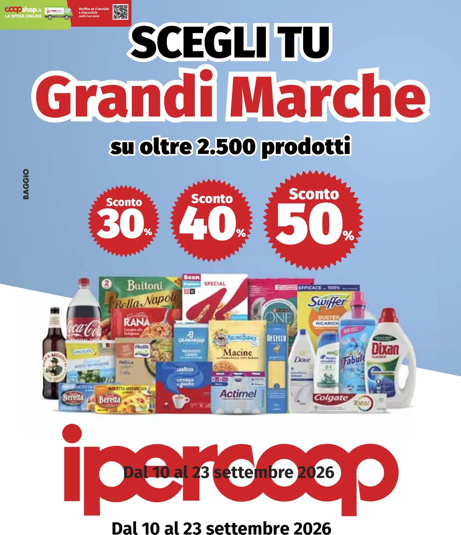 Volantino Ipercoop del 10/09/2026 | Pagina: 1 | Prodotti: De Cecco