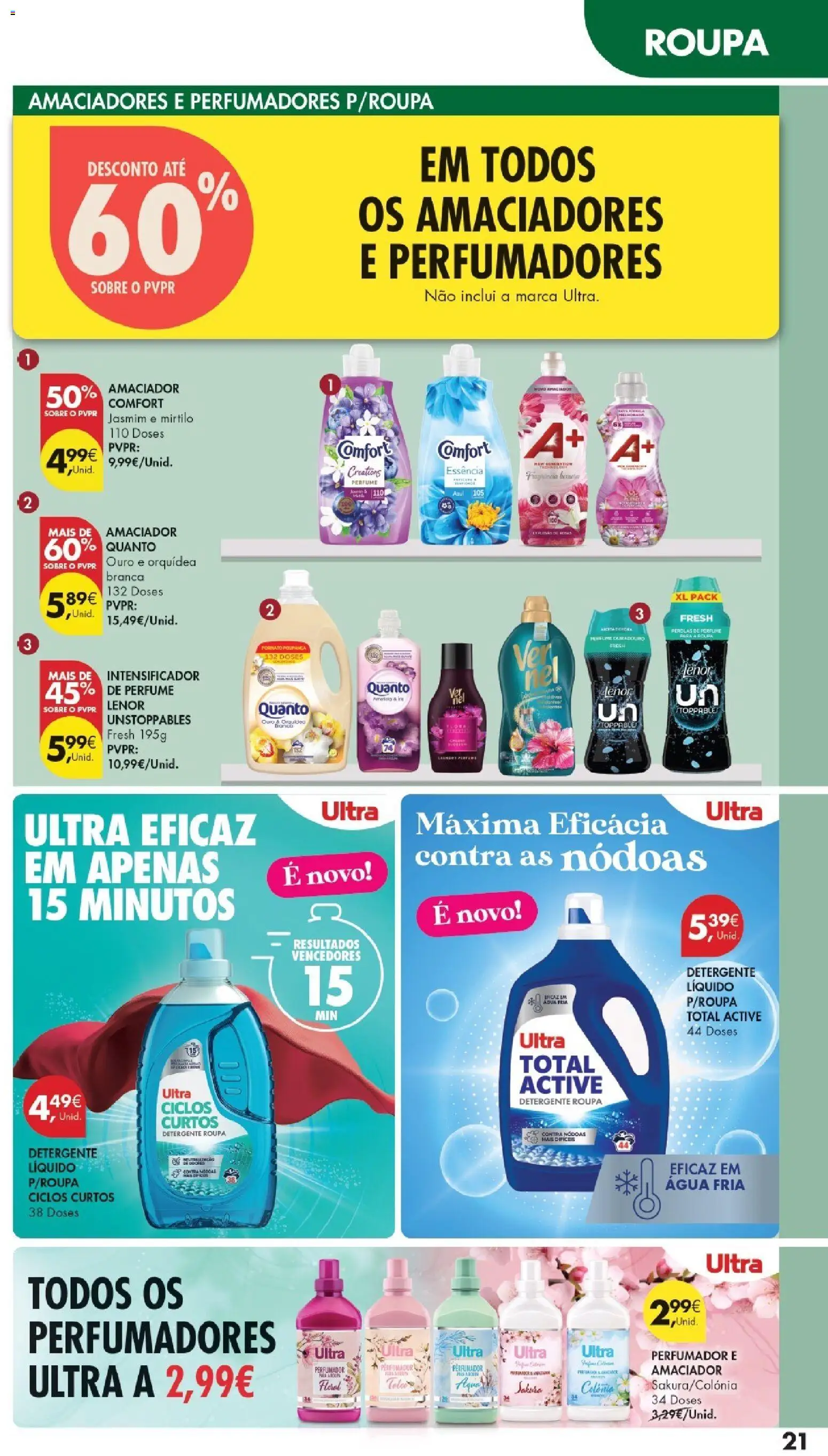 Pingo Doce folheto Especial DPH │ válido de 16.06.2026 | Página: 21 | Produtos: Agua, Perfume, Detergente