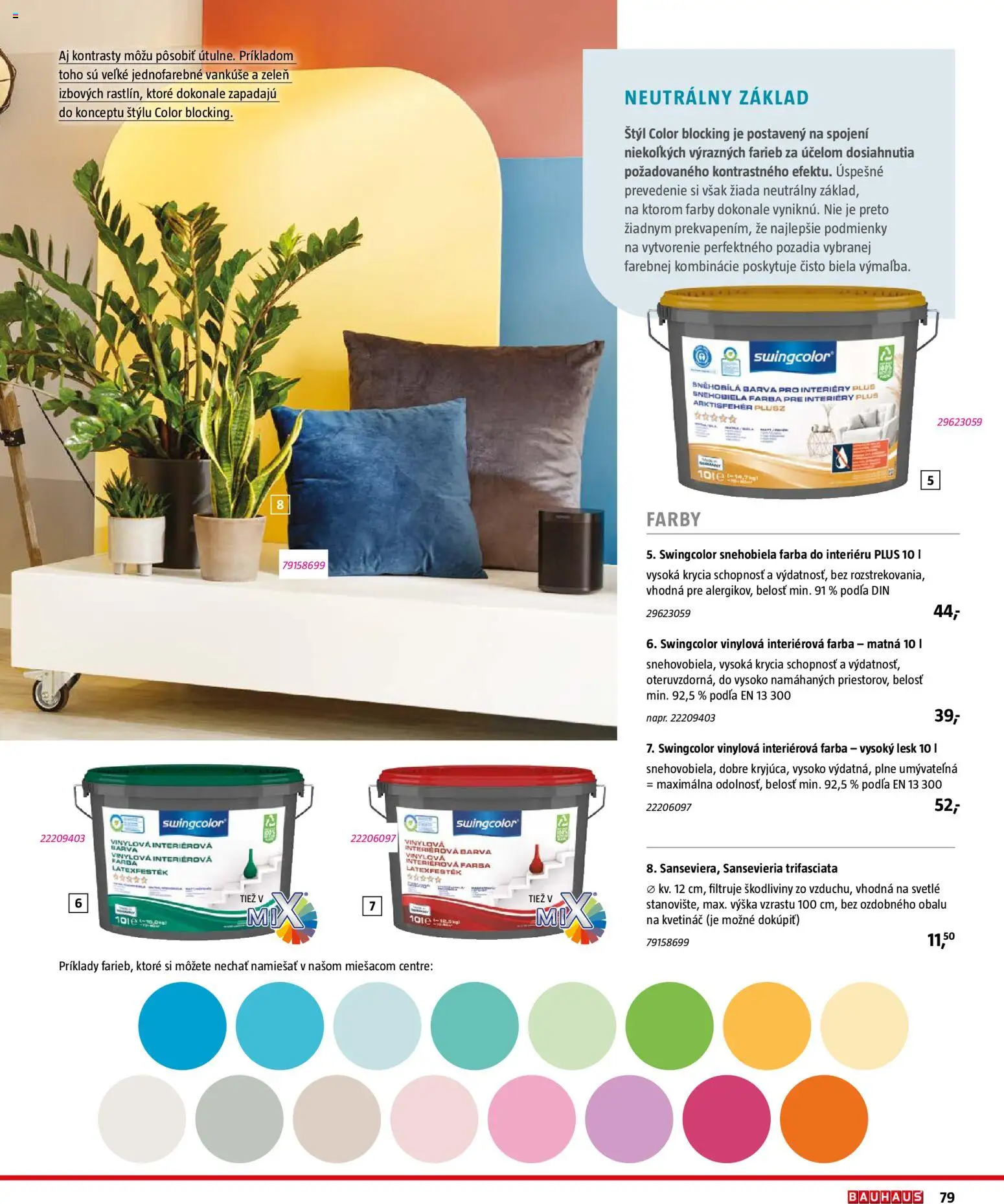 Nové Bauhaus akcie – leták je platný od 03.08.2026 | Strana: 79 | Produkty: Vankúše, Kvetináč