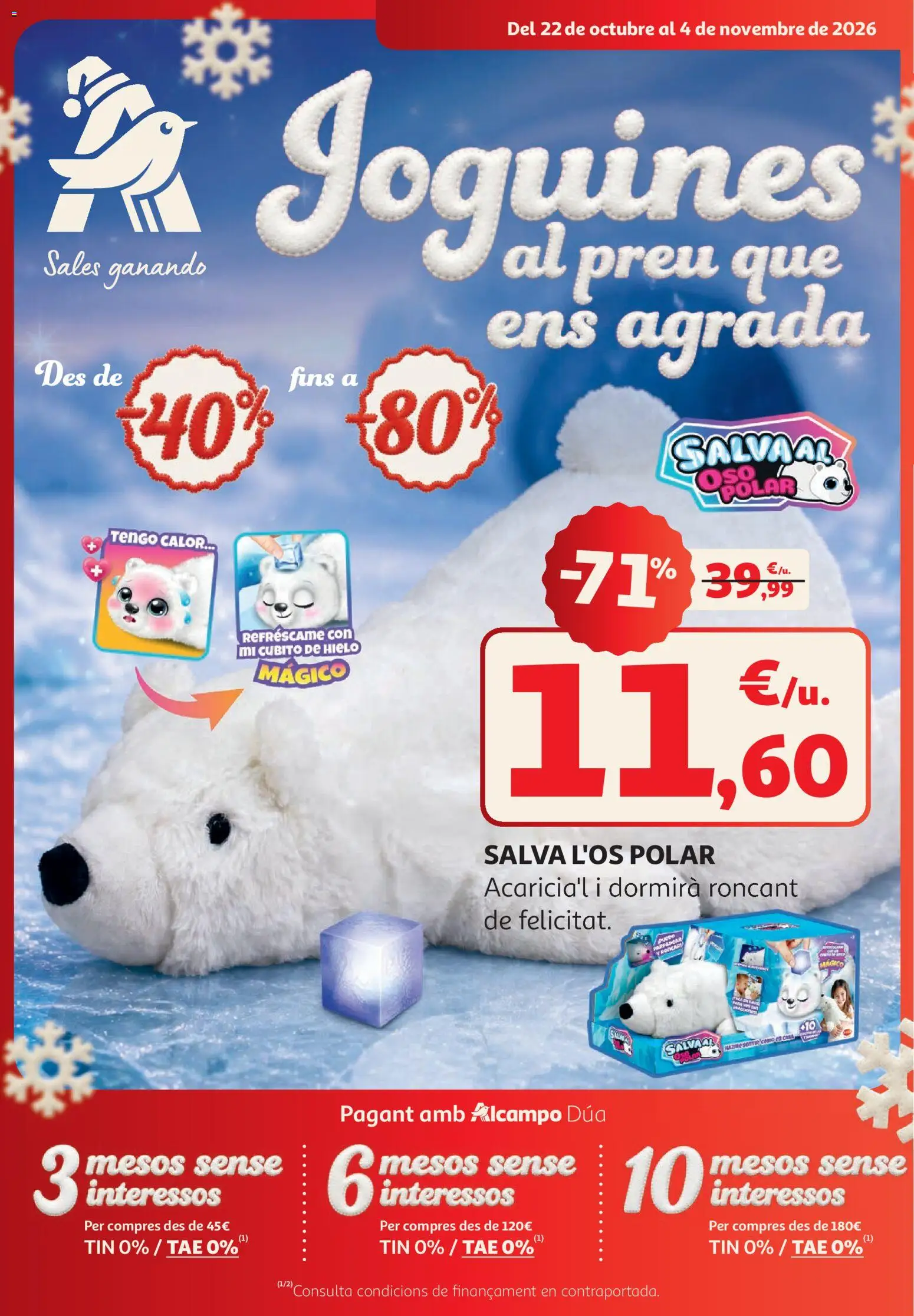 Alcampo folleto Mataró │ válido desde el 22/10/2026 | Página: 1 | Productos: Hielo