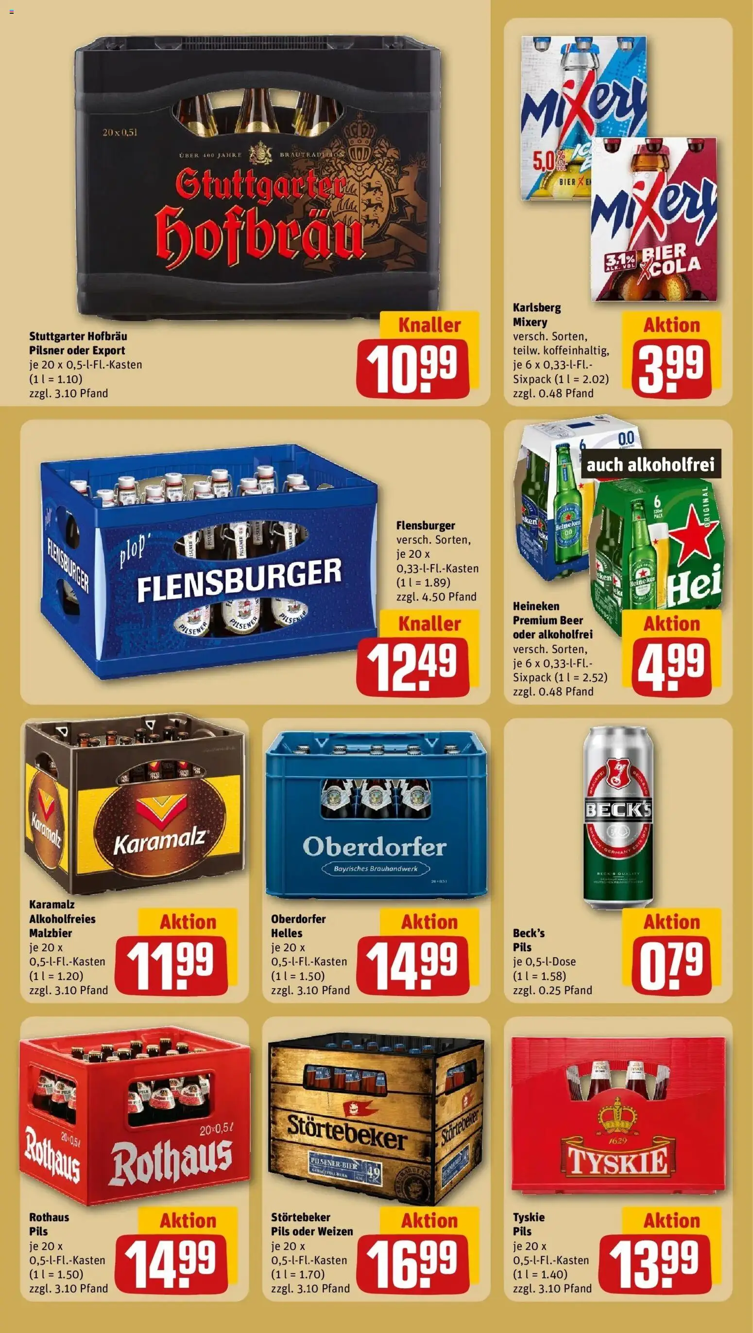 Rewe Prospekt Deizisau – gültig ab 13.07.2026 | Seite: 21 | Produkte: Bier, Pils, Flensburger, Mixery