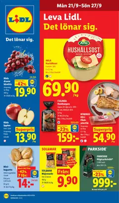 Lidl erbjudanden - Förhandsvisning av reklamblad från butik Lidl aktuell från 21/09/2026