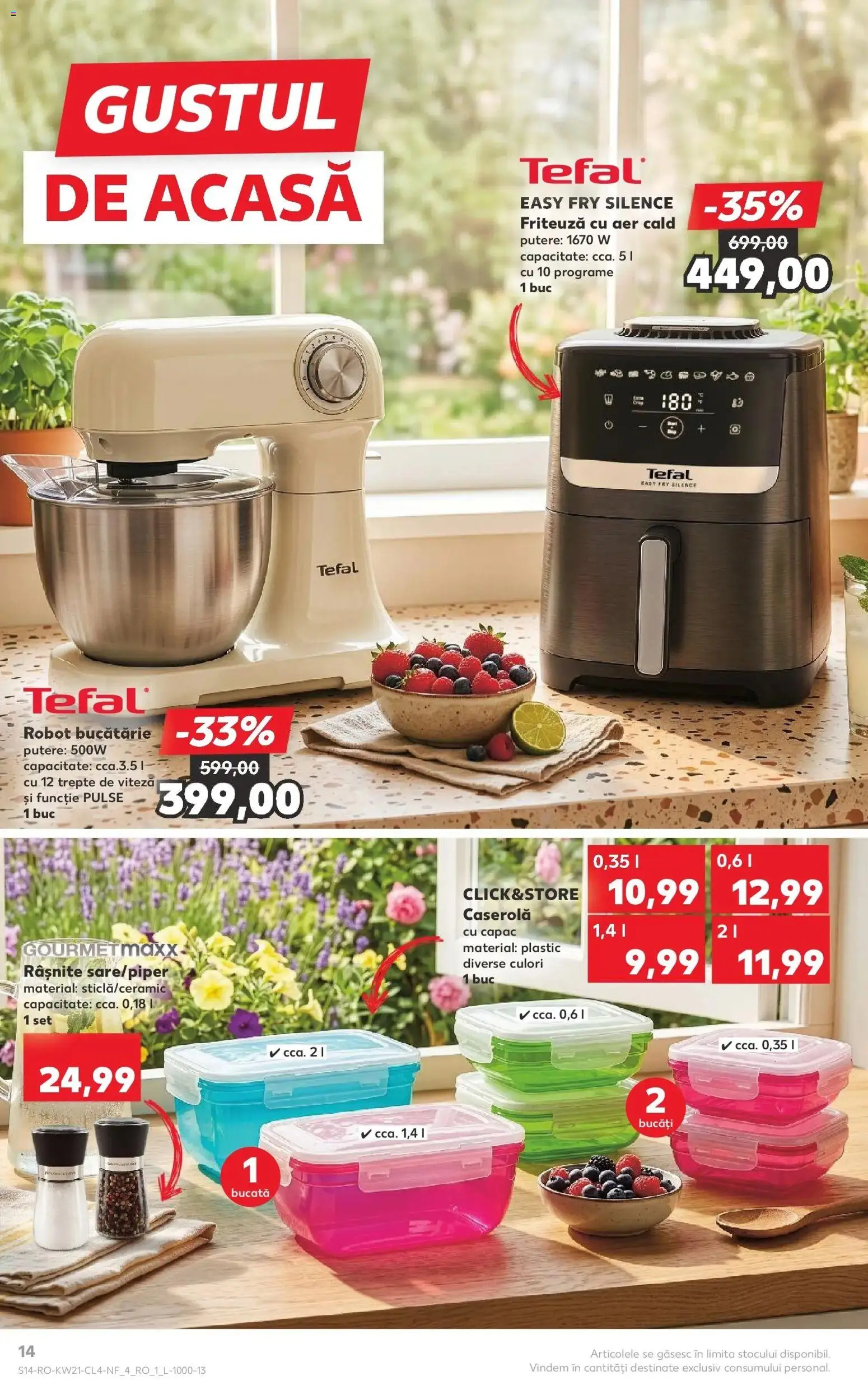 Noul catalog Kaufland – valabil de la 20.05.2026 | Pagină: 14 | Produse: Ginseng, Robot, Friteuză, Bucătărie