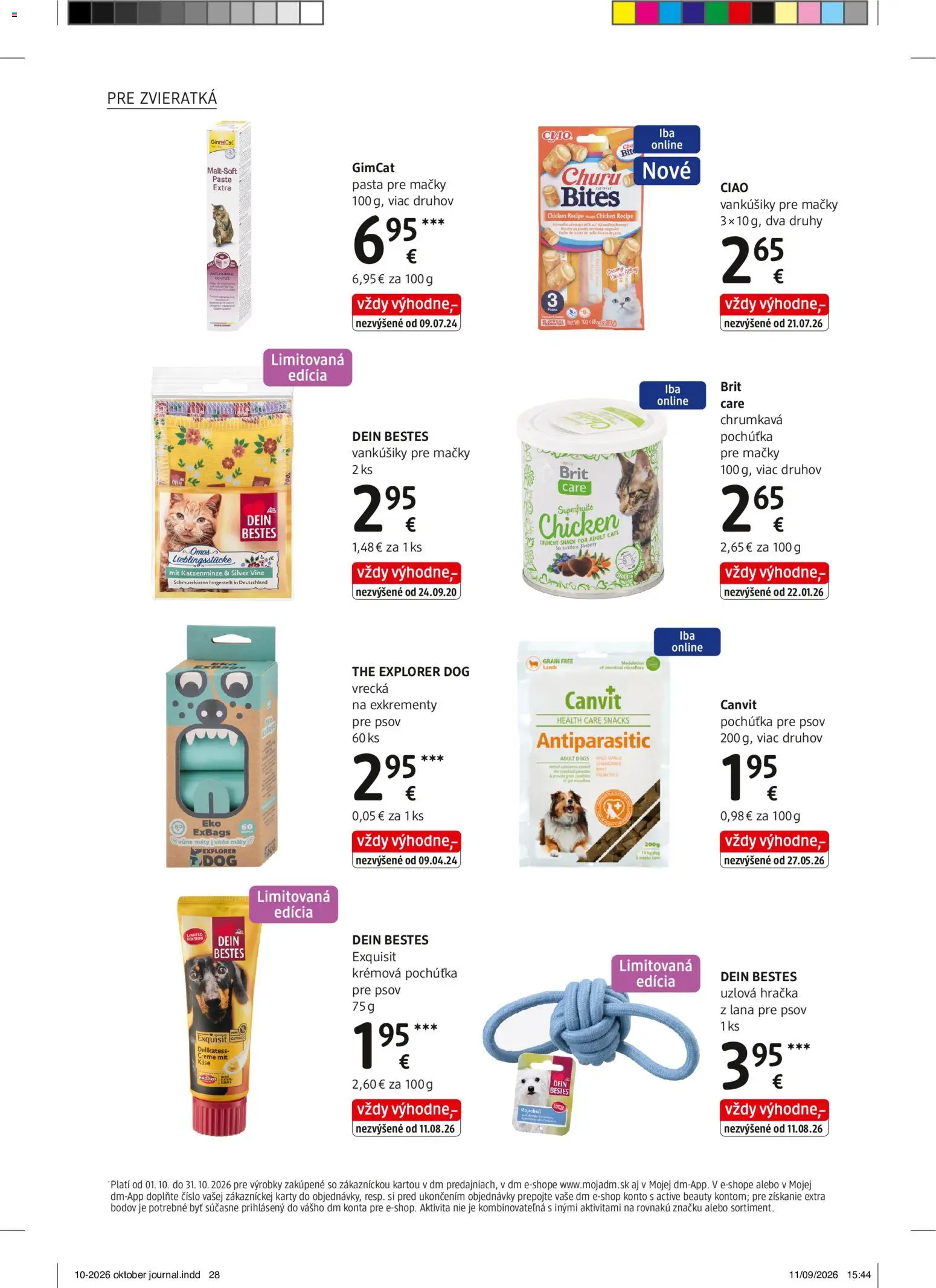 Nové dm drogerie akcie – leták je platný od 01.10.2026 | Strana: 28