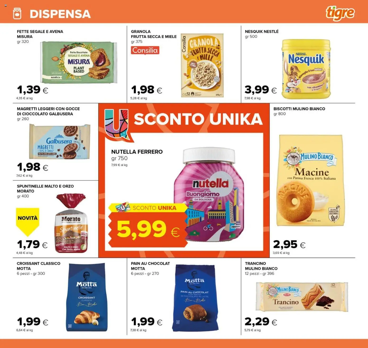 Volantino Tigre del 21.05.2026 | Pagina: 17 | Prodotti: Cioccolato, Panna, Biscotti, Fette biscottate