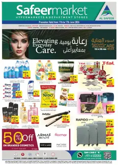 Preview of Safeermarket catalogue everyday care valid from 11.06.2026 | Page: 1 | Products: Banány, Hovězí maso, Πούδρα, Καταστροφέας εγγράφων