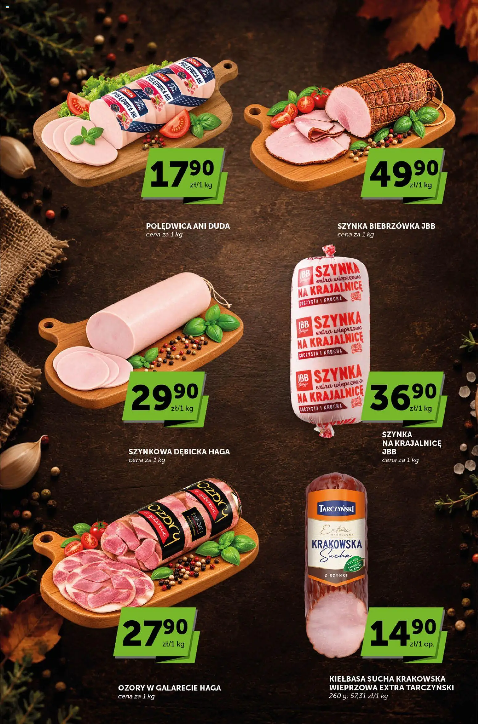 ABC gazetka - Katalog od 22.10.2026 | Strona: 4 | Produkty: Kiełbasa, Kiełbasa sucha, Szynka, Krakowska sucha