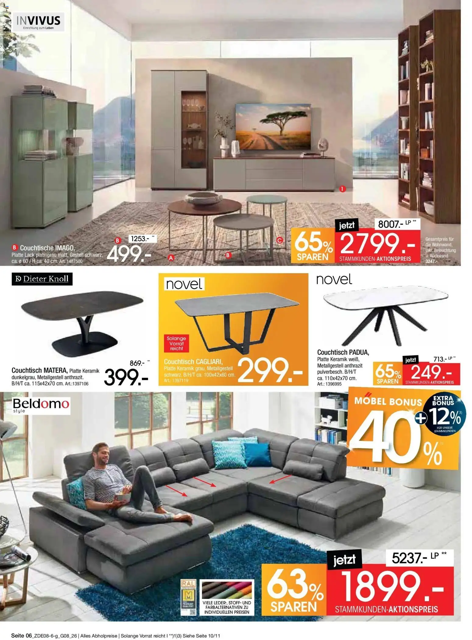 Zurbrüggen - Zurbrüggen: Bonus Sonder-Tage – gültig ab 31.07.2026 | Seite: 6 | Produkte: Couchtisch