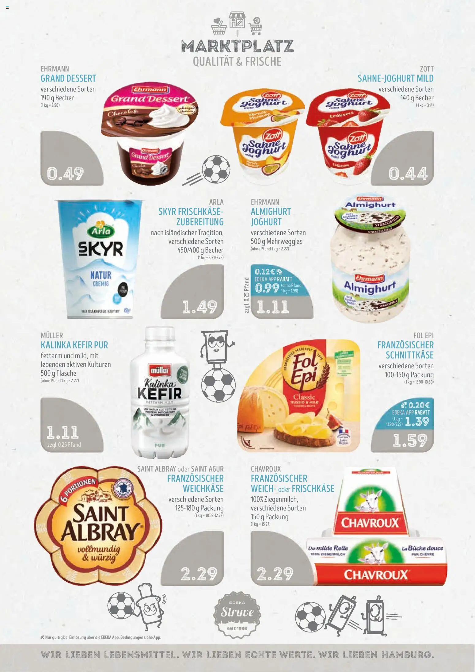 Edeka Struve Prospekt – gültig ab 29.06.2026 | Seite: 8 | Produkte: Joghurt, Skyr, Sahne, Frischkase
