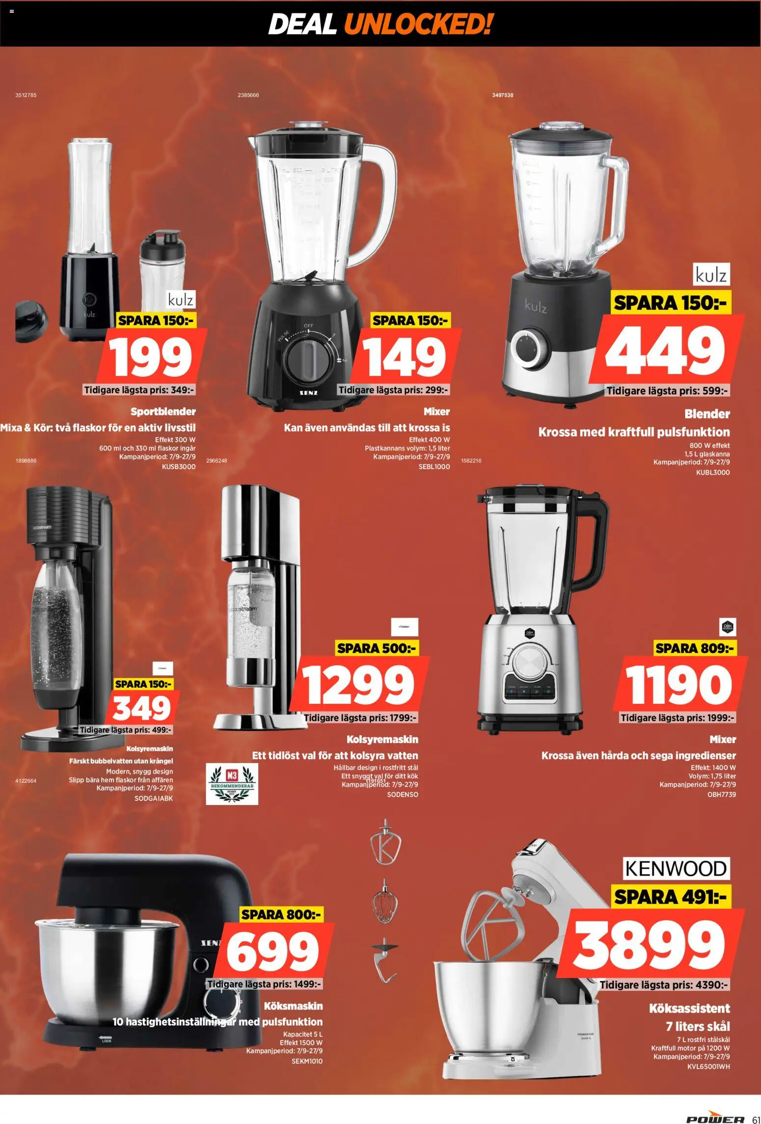 Power reklamblad aktuell från 07/09/2026 | Sida: 61 | Produkter: Is, Vatten, Blender, Kolsyremaskin