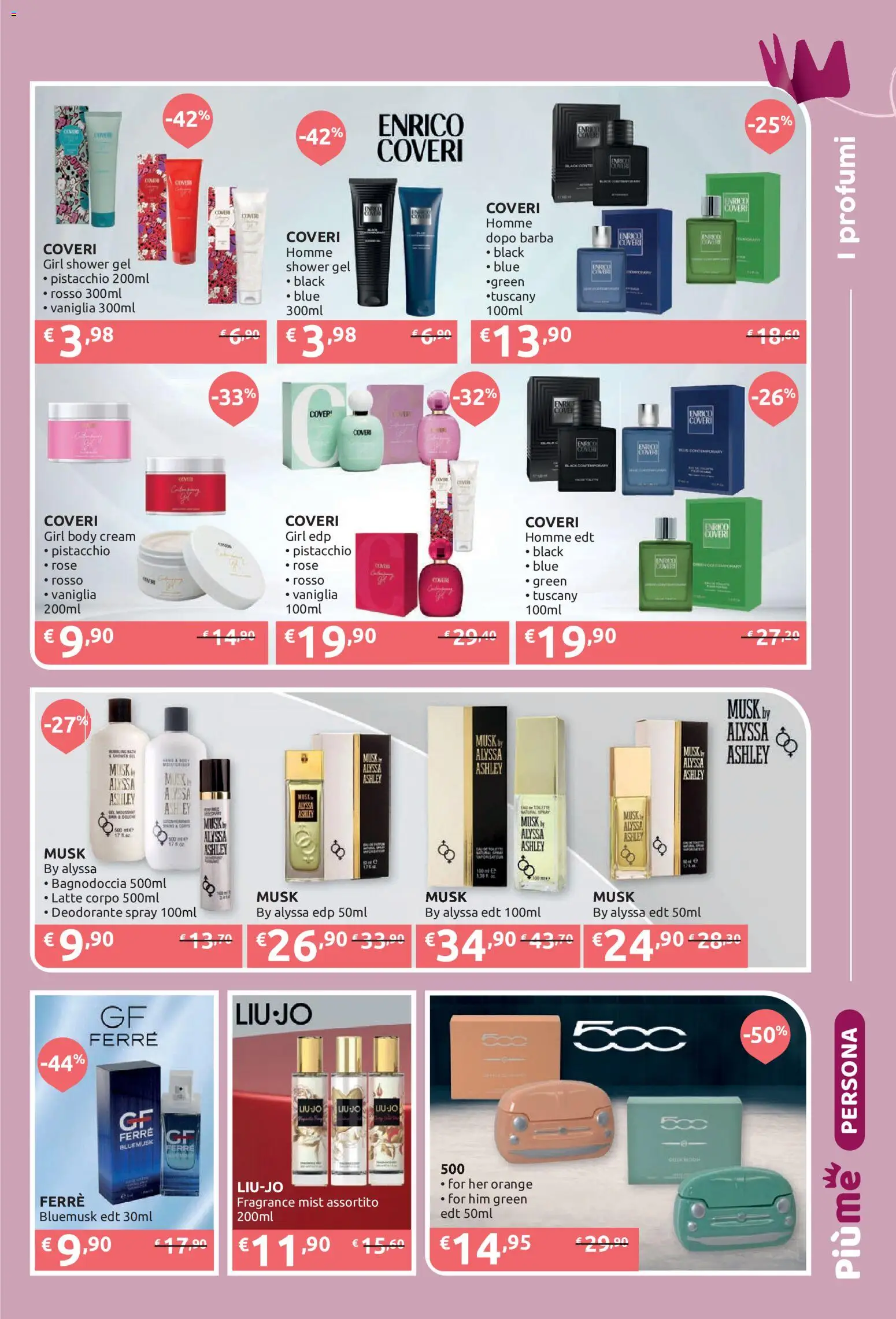 Volantino PiùMe del 05/10/2026 | Pagina: 15 | Prodotti: Pistacchio, Deodorante, Latte, Profumi