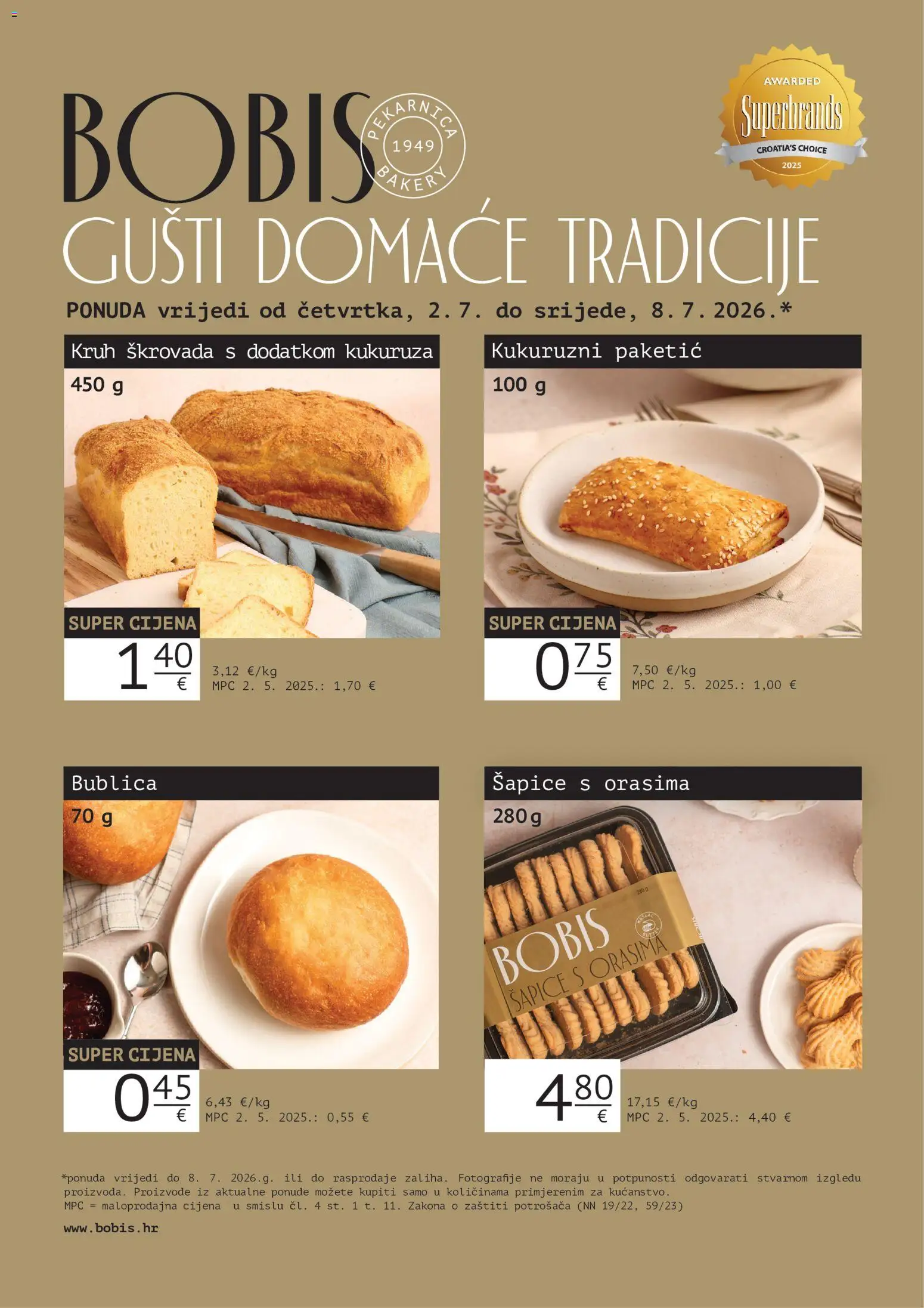 Tommy katalog | vrijedi od 02.07.2026 | Stranica: 1 | Proizvodi: Kruh