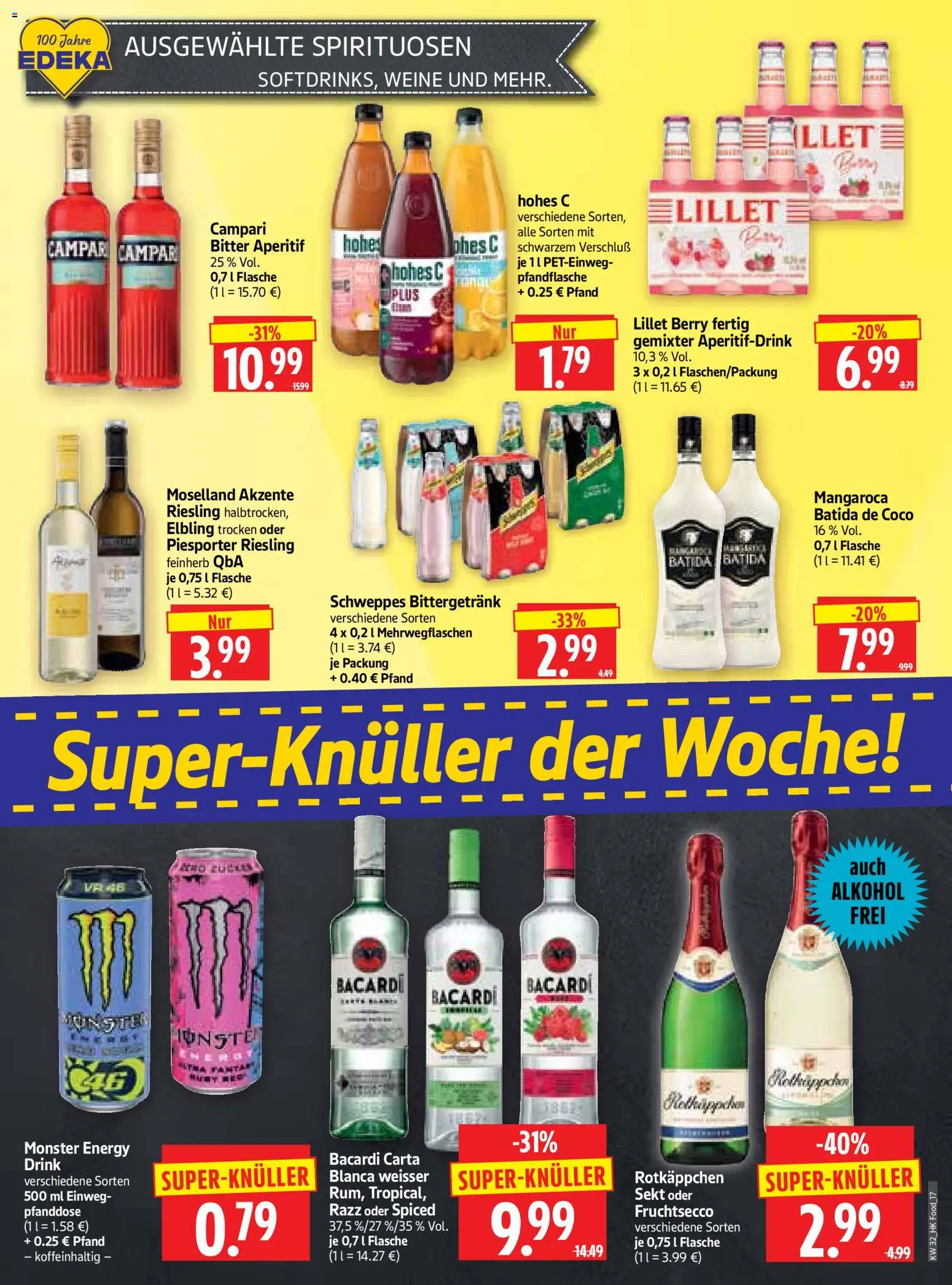 HERKULES Prospekt – gültig ab 03.08.2026 | Seite: 17 | Produkte: Sekt, Campari, Batida de coco, Rotkäppchen