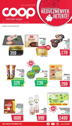 COOP - Mini & Abc & Szuper / Nyírzem - amely érvényes a következő dátumtól: 18.06.2026