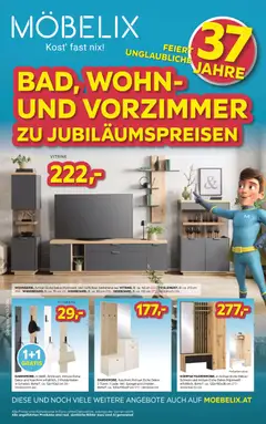 Möbelix BAD, WOHN- UND VORZIMMMEERR ZU JUBILÄUMSPREISEN ab 13.10.2026 gültig