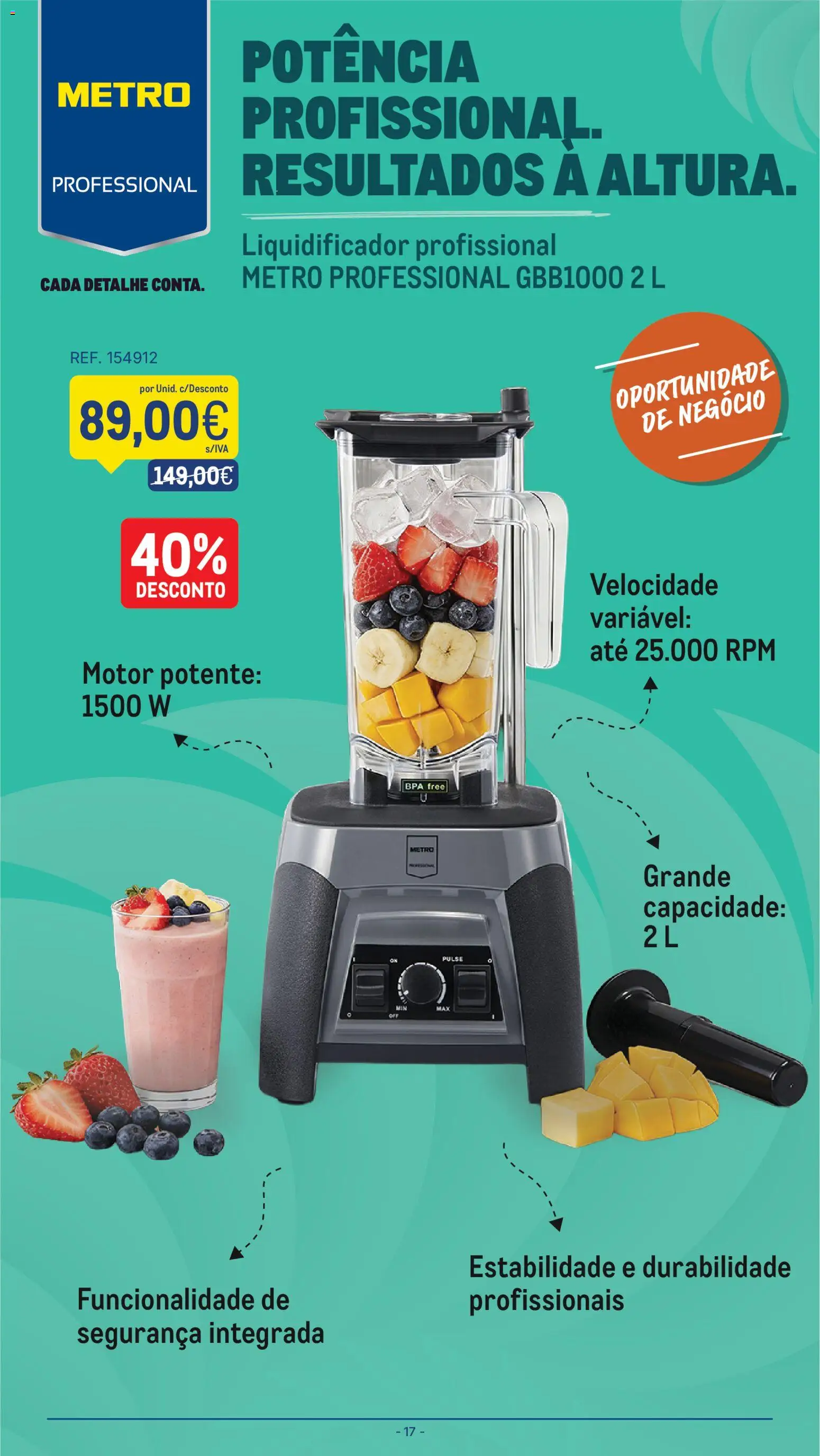 Makro folheto │ válido de 08/09/2026 | Página: 17 | Produtos: Liquidificador