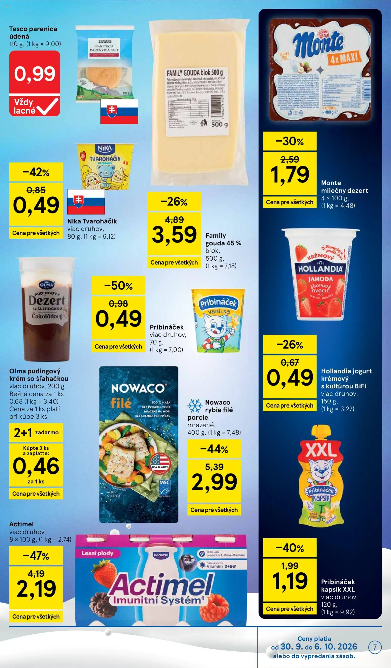 Nové Tesco akcie – leták je platný od 30.09.2026 | Strana: 7