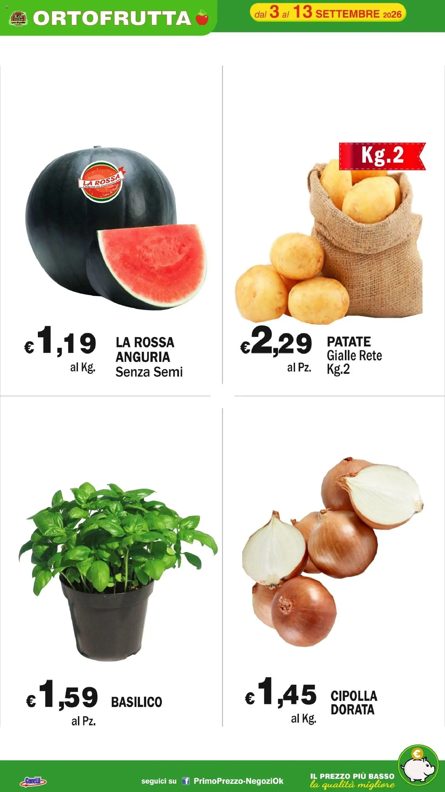 Volantino Primo Prezzo del 03/09/2026 | Pagina: 31