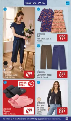 Aldi folder week 26 - Voorbeeld van een folder van Aldi, geldig van 22.06.2026 | Pagina: 59 | Producten: Vest, Slippers, Jurk