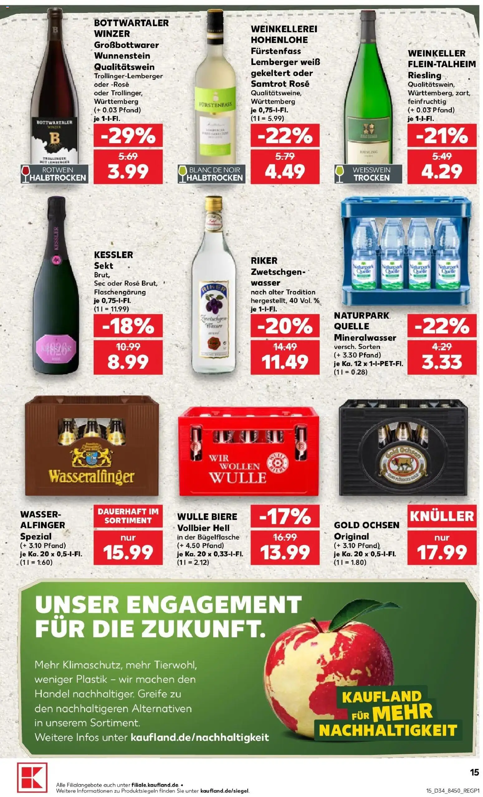 Prospekt Kaufland ab 17.08.2026 » Angebote Online zum Blättern | Seite: 26 | Produkte: Rotwein, Sekt, Zwetschgen, Mineralwasser
