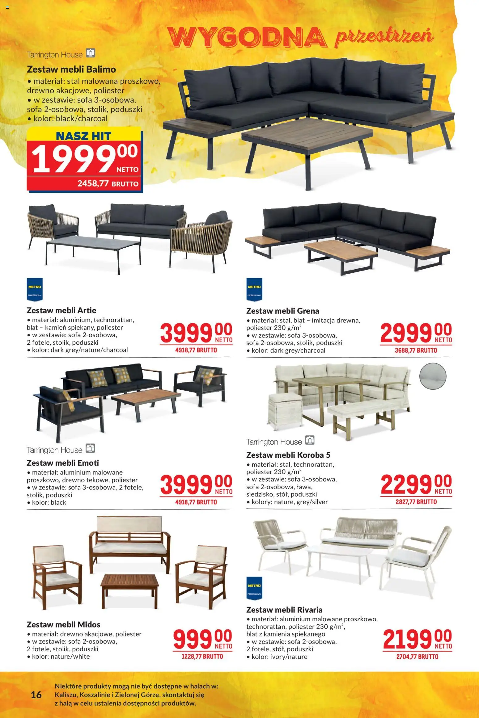Makro gazetka - Grill Ogród od 26.05.2026 | Strona: 16 | Produkty: Sofa