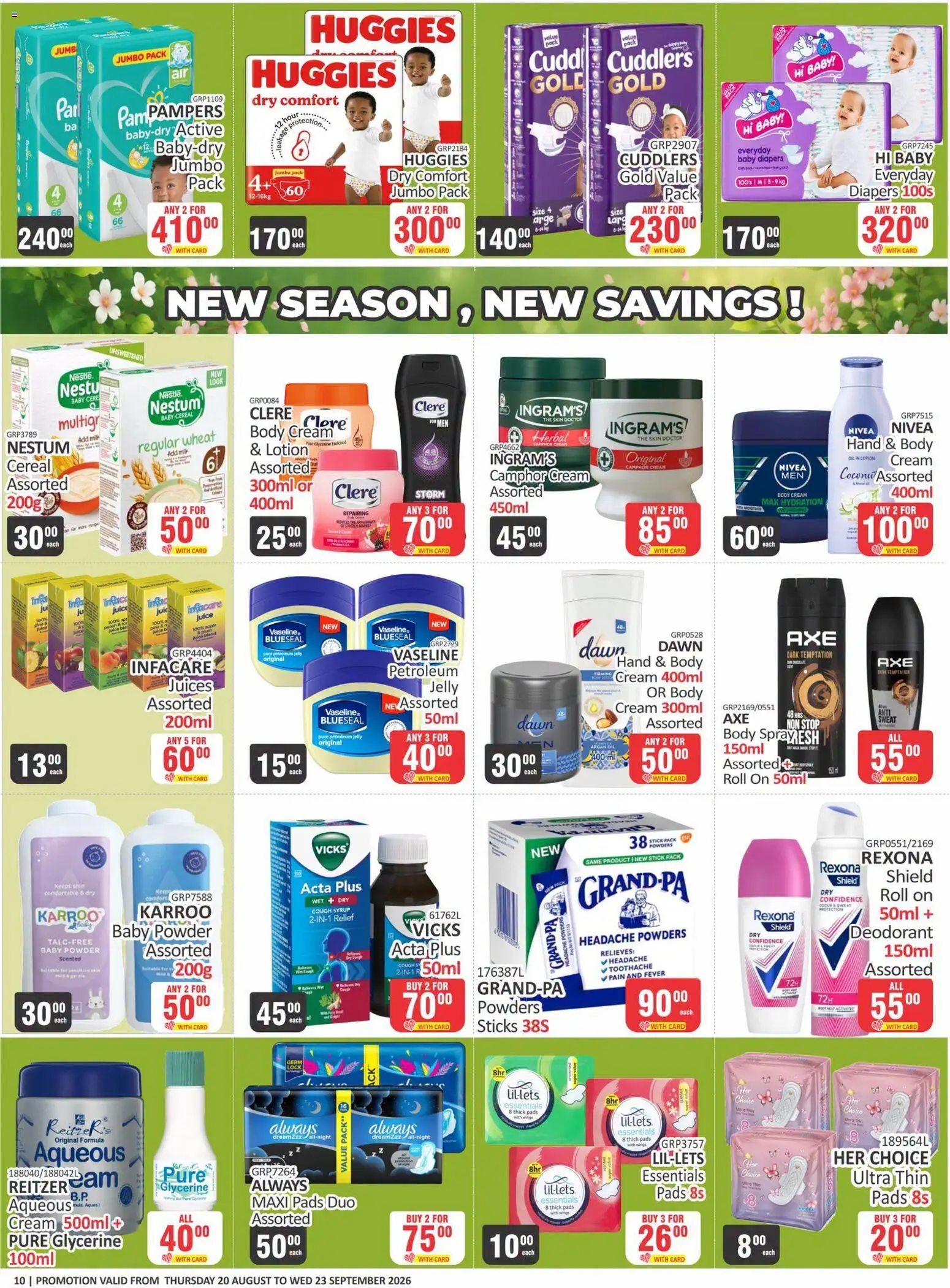 New KIT KAT Cash & Carry catalogue – valid from 20/08/2026 | Page: 7 | Products: Diapers, Plate, Body cream, Lotion