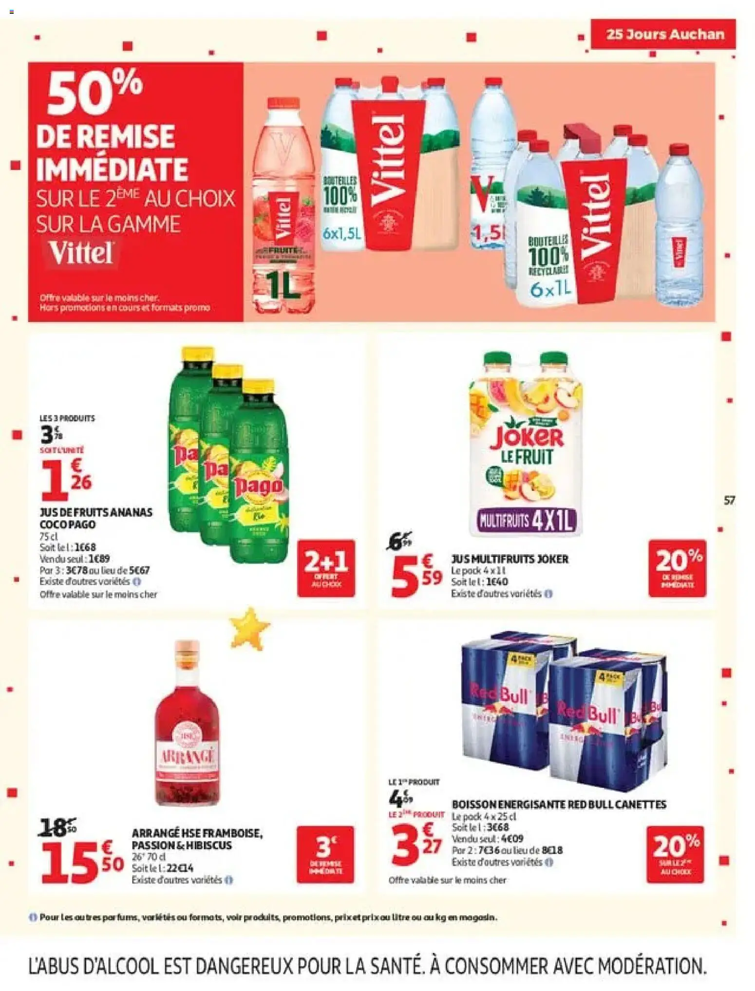 {H1} | Page: 57 | Produits: Fruits, Vittel, Jus de fruits, Boisson énergisante